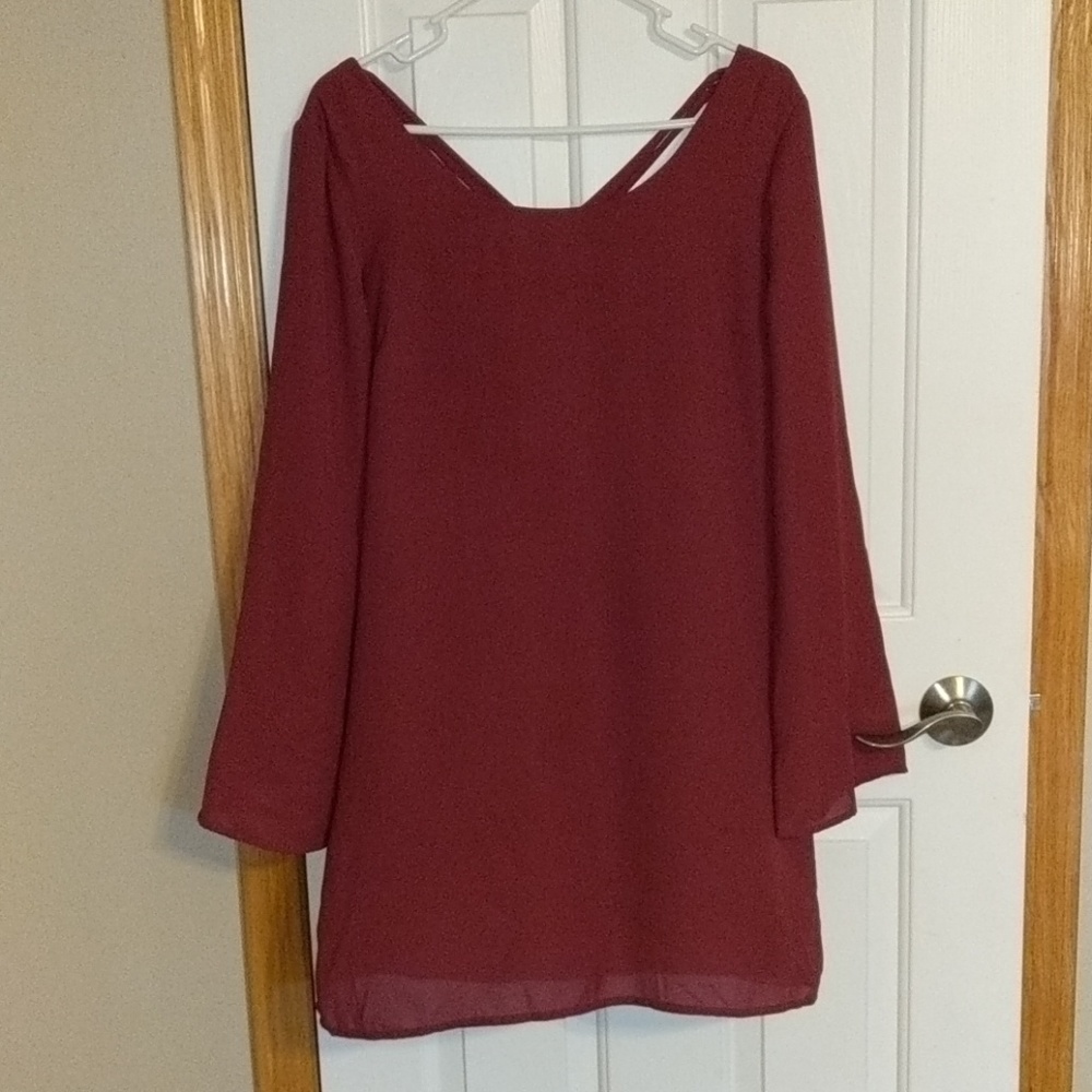 Mini long sleeve dress